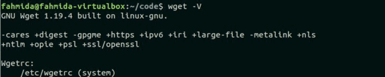 bash wget command not found