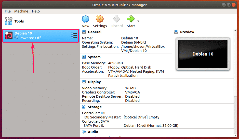 how to use virtualbox on the d drive