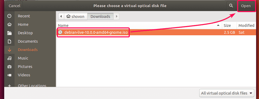download debian iso for virtualbox