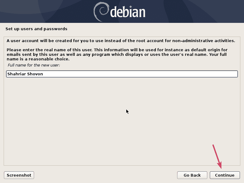 Установка users не выполнена. Установка Debian. Пароль user установка Debian.