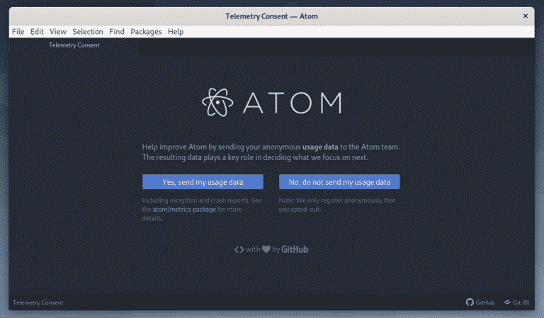 Как установить atom debian