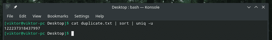 Linux uniq Command