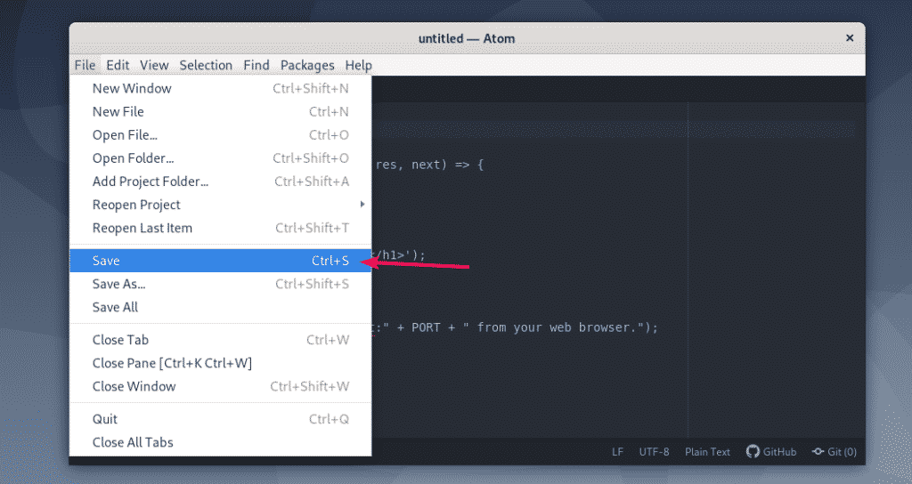 Как установить atom debian