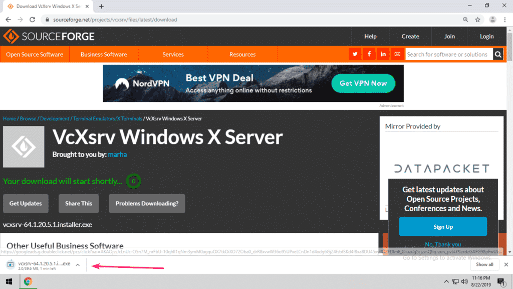 Vcxsrv windows x server настройка