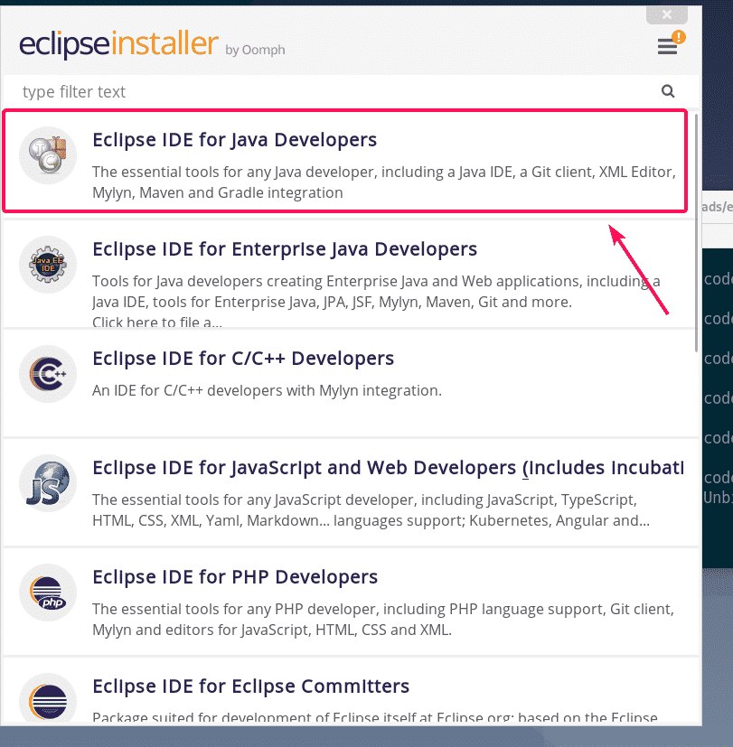 Eclipse development directory nimfaebay