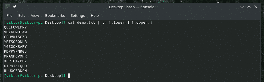 Linux tr Command – Linux Hint