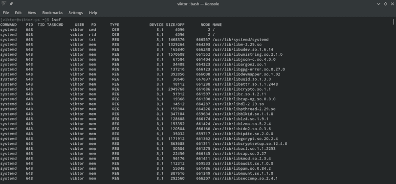 Lsof linux. Lsof linux