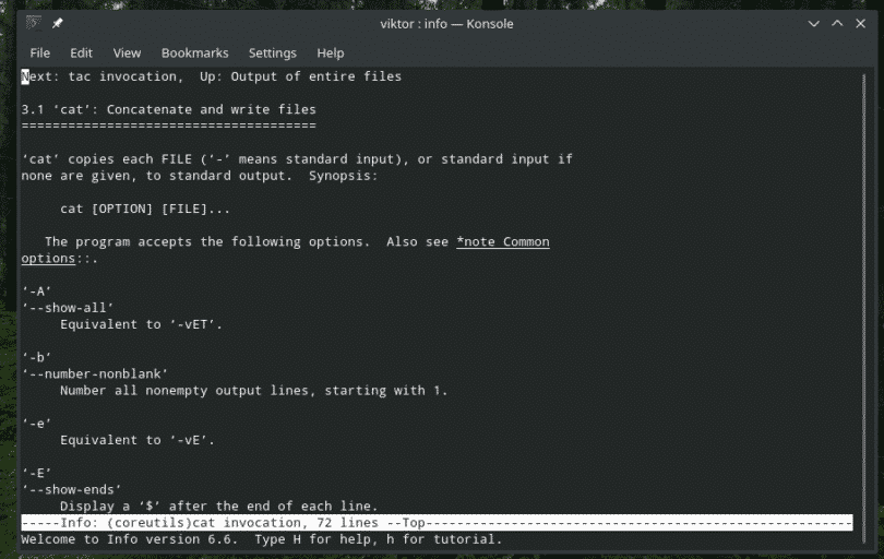 Linux cat Command