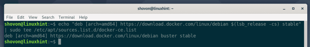 install docker on debian