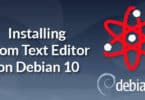 Installing Atom Text Editor on Debian 10