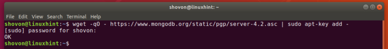 how to install mongodb ubuntu 18.04