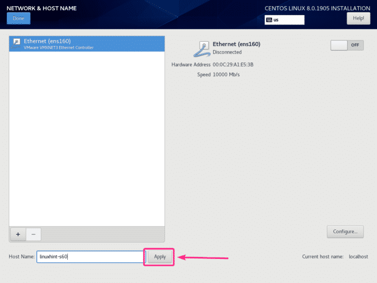 Centos 8 изменить hostname