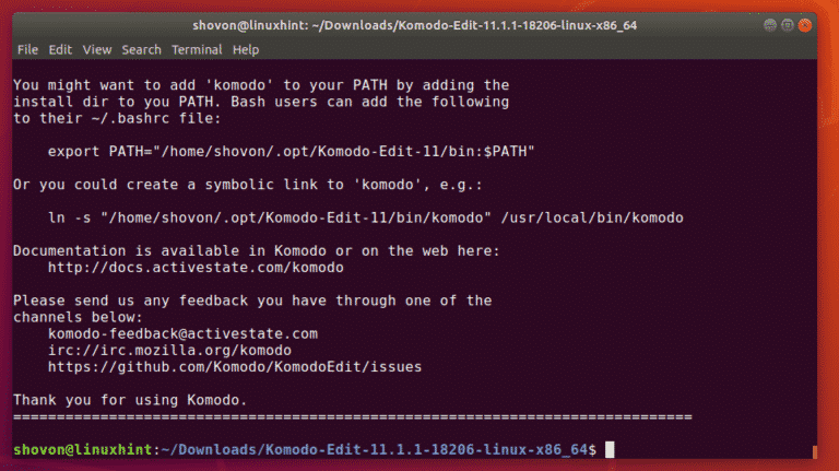 download komodo edit for linux