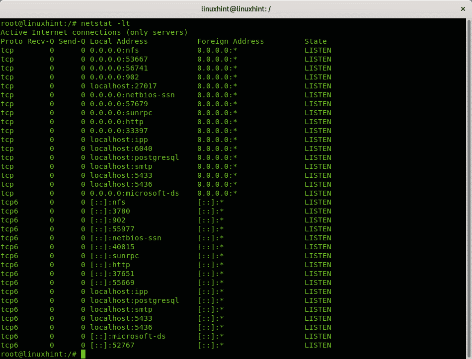 Прослушка портов Linux. Netstat. Как выглядят закрытые Порты в netstat. Sudo netstat -NTLP | grep SNMP.