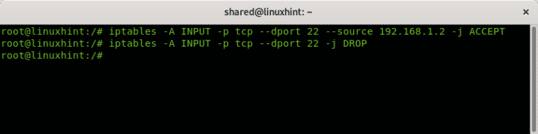 Debian iptables разрешить доступ ssh