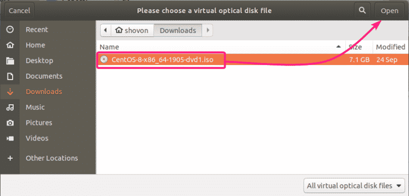 Настройка virtualbox centos 8