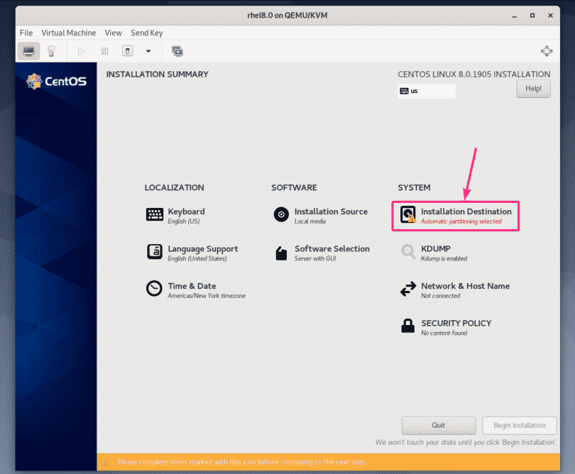 How to Install CentOS 8 on KVMQEMU