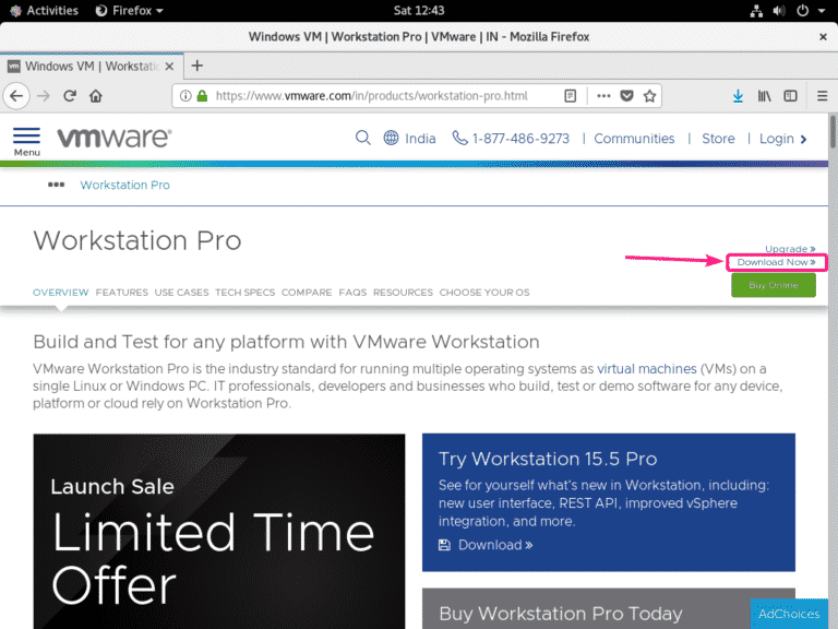 how to install vmware workstation pro linux