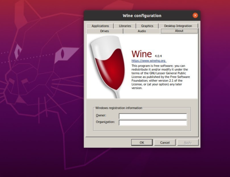 get rid of wine emulator