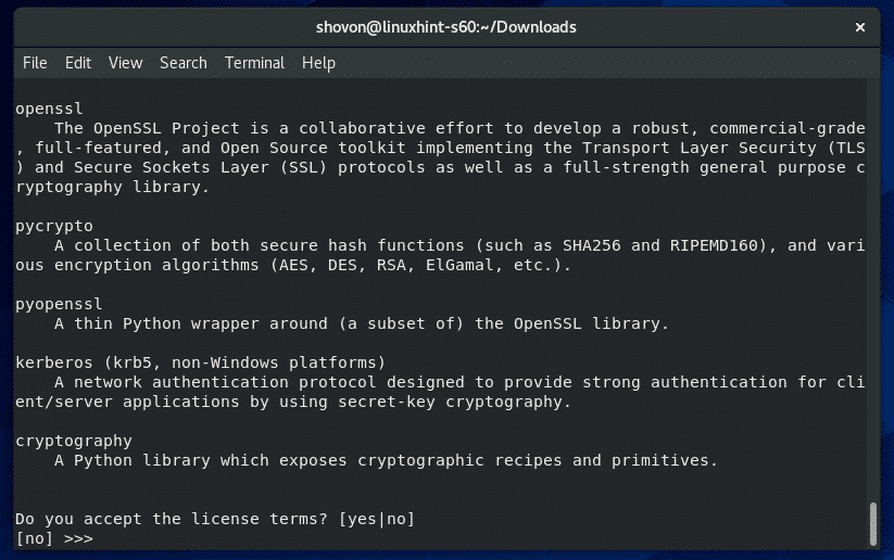 Set default python