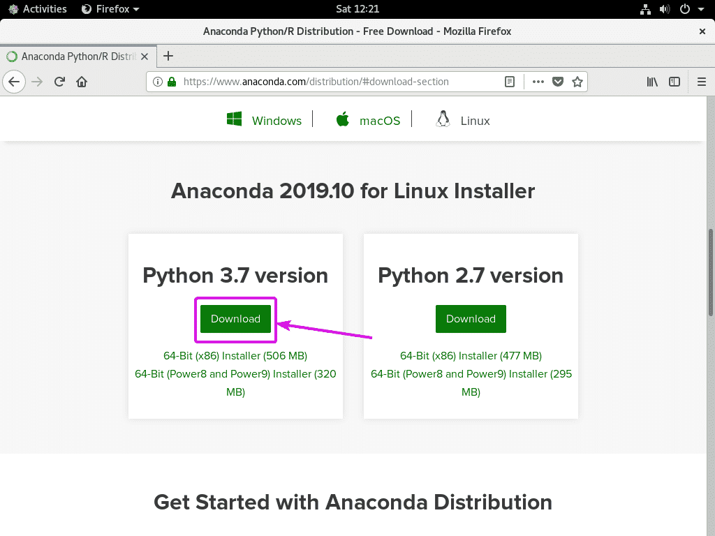 anaconda for windows python 3.7