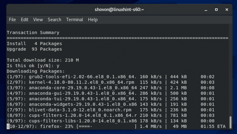 Vmware player 15. DNF (менеджер пакетов).