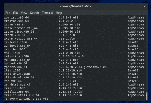 CentOS 8 Package Management with dnf Package Manager