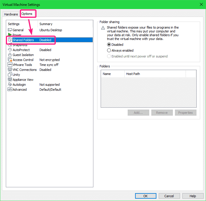 vmfusion vmware workstation player 12 shared folder trouble