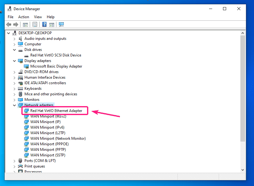 Virtio win. Red hat virtio Ethernet Adapter. Установка Windows в KVM. Установка QEMU KVM Windows.