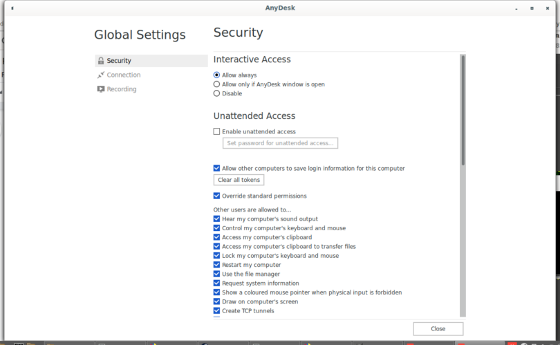 anydesk unattended access multiple passwords