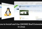How to Install and Use GNOME Shell Extensions in Linux
