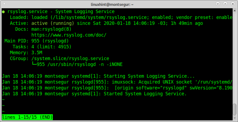 denial of service on rsyslog checkpoint