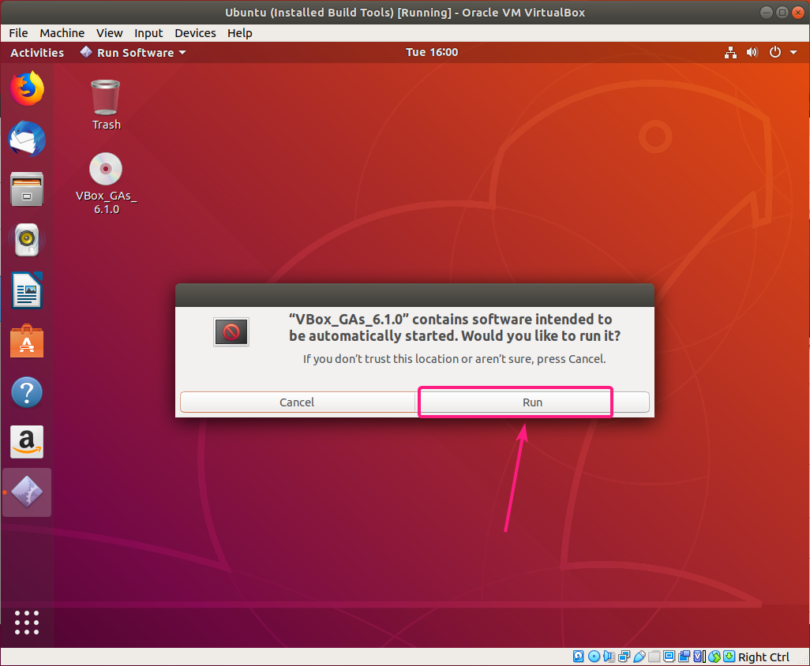 ubuntu install virtualbox guest additions