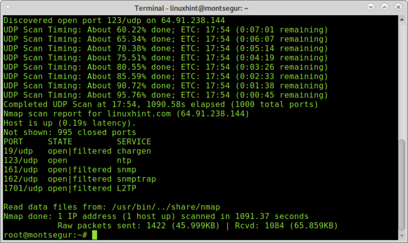 Команды nmap в linux