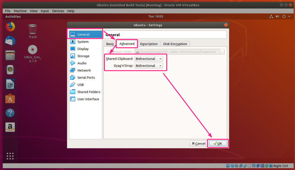 install guest additions virtualbox ubuntu