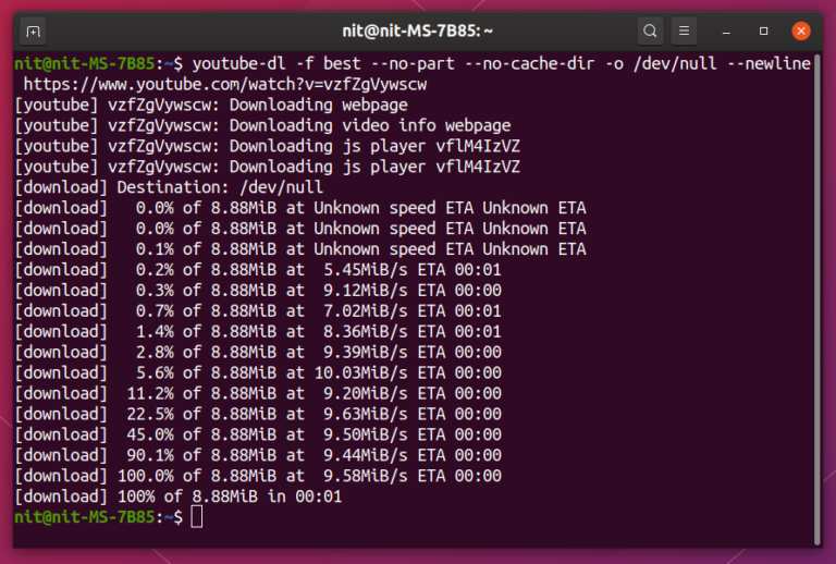 Command Line Apps to Perform a Internet Speed Test on Linux