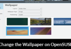 Change the Wallpaper on OpenSUSE