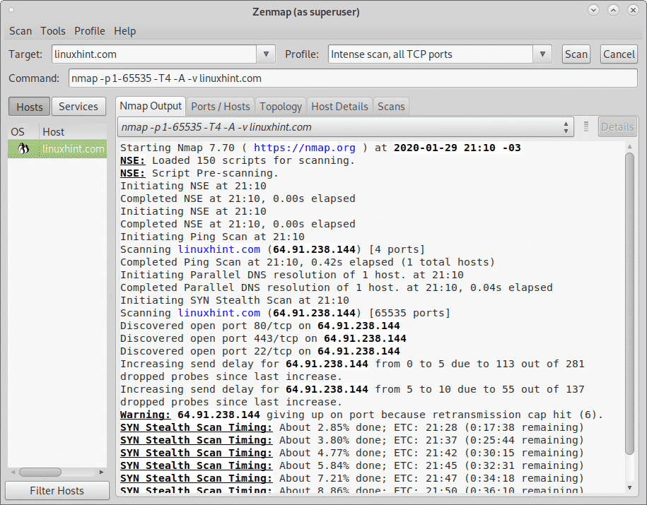 nmap zenmap gui