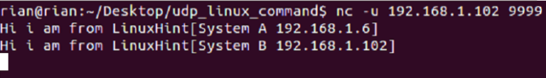 linux udp packet sender