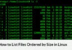 How to List Files Ordered by Size in Linux