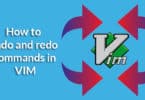 How to undo and redo commands in VIM