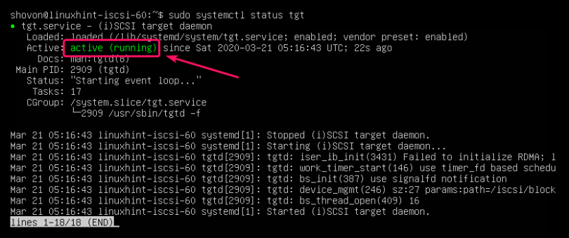 Tgt настройка iscsi ubuntu