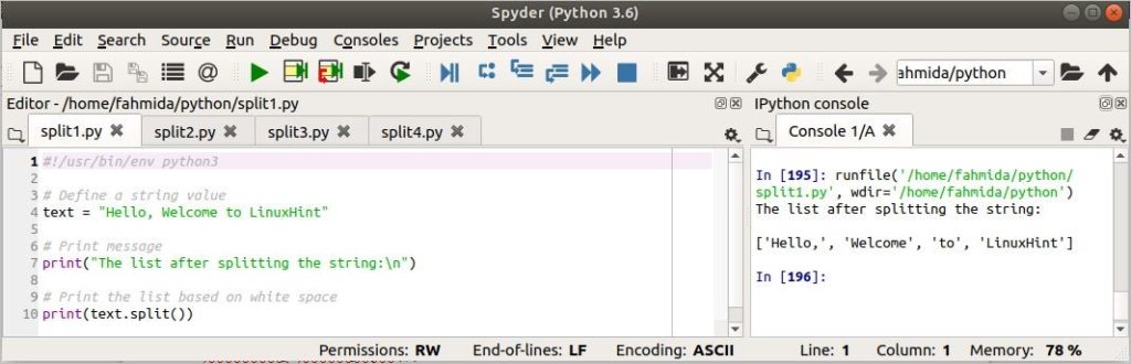 split-string-in-python