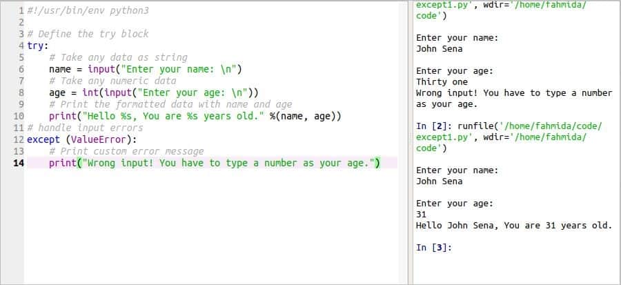 Python Exception Handling - Tutorial