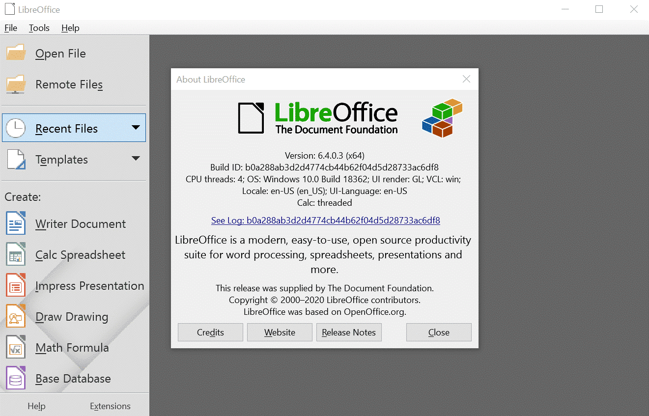 Как называется процесс libreoffice на linux