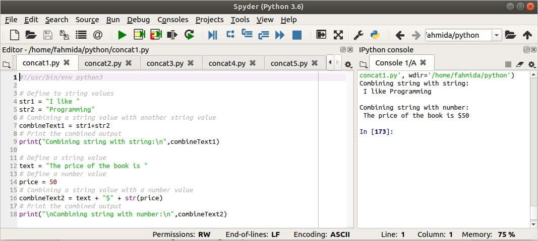 Python String Concatenation