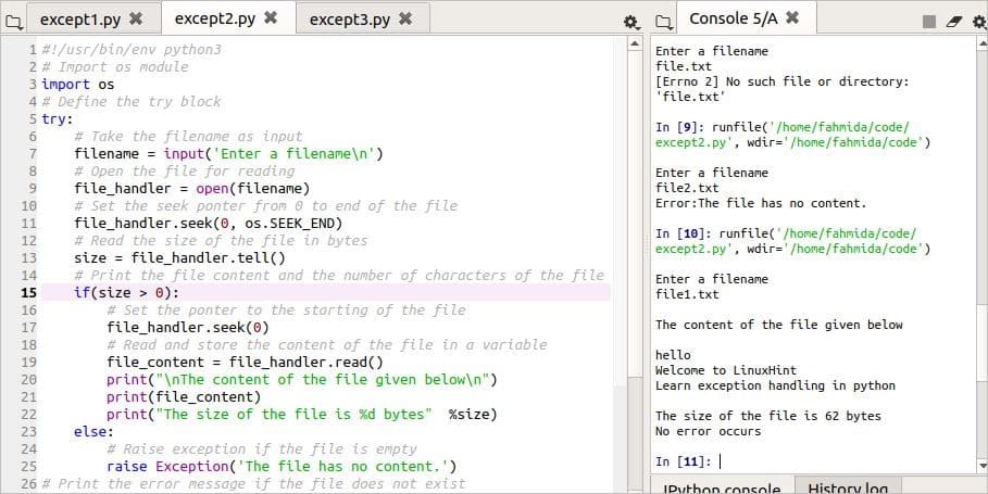 krak protestantiske hvor som helst Exception Handling in Python