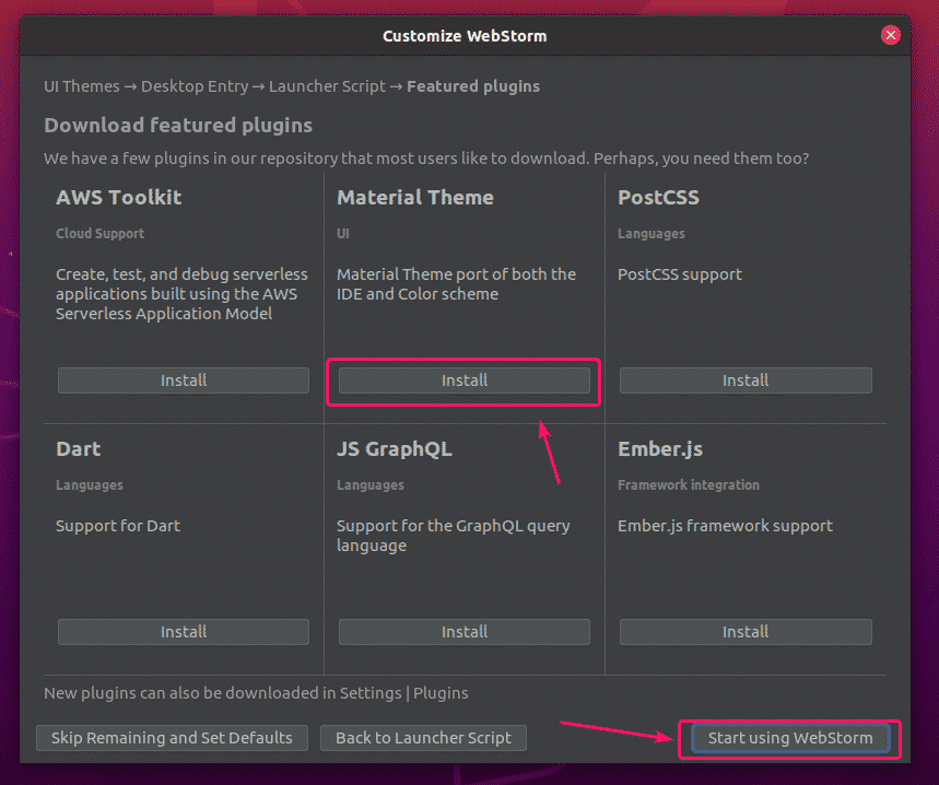 how to install webstorm on ubuntu