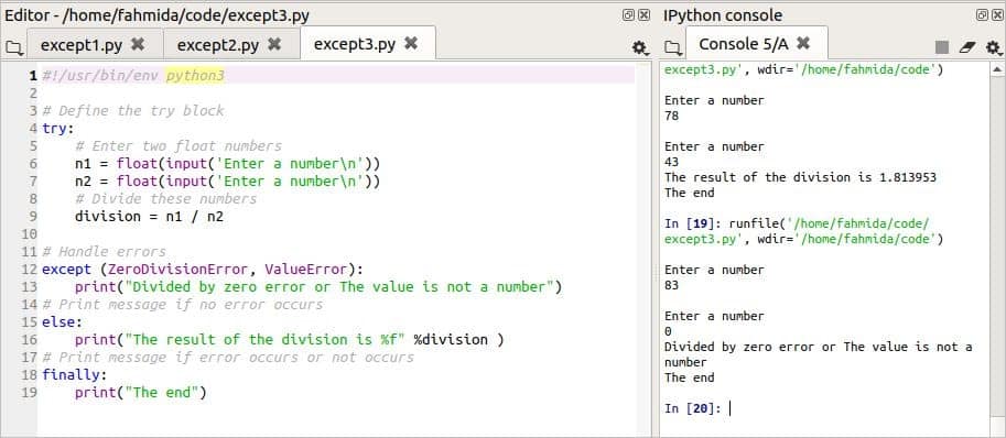 krak protestantiske hvor som helst Exception Handling in Python