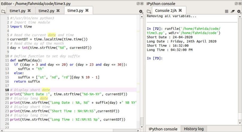 How to use python time.time() method